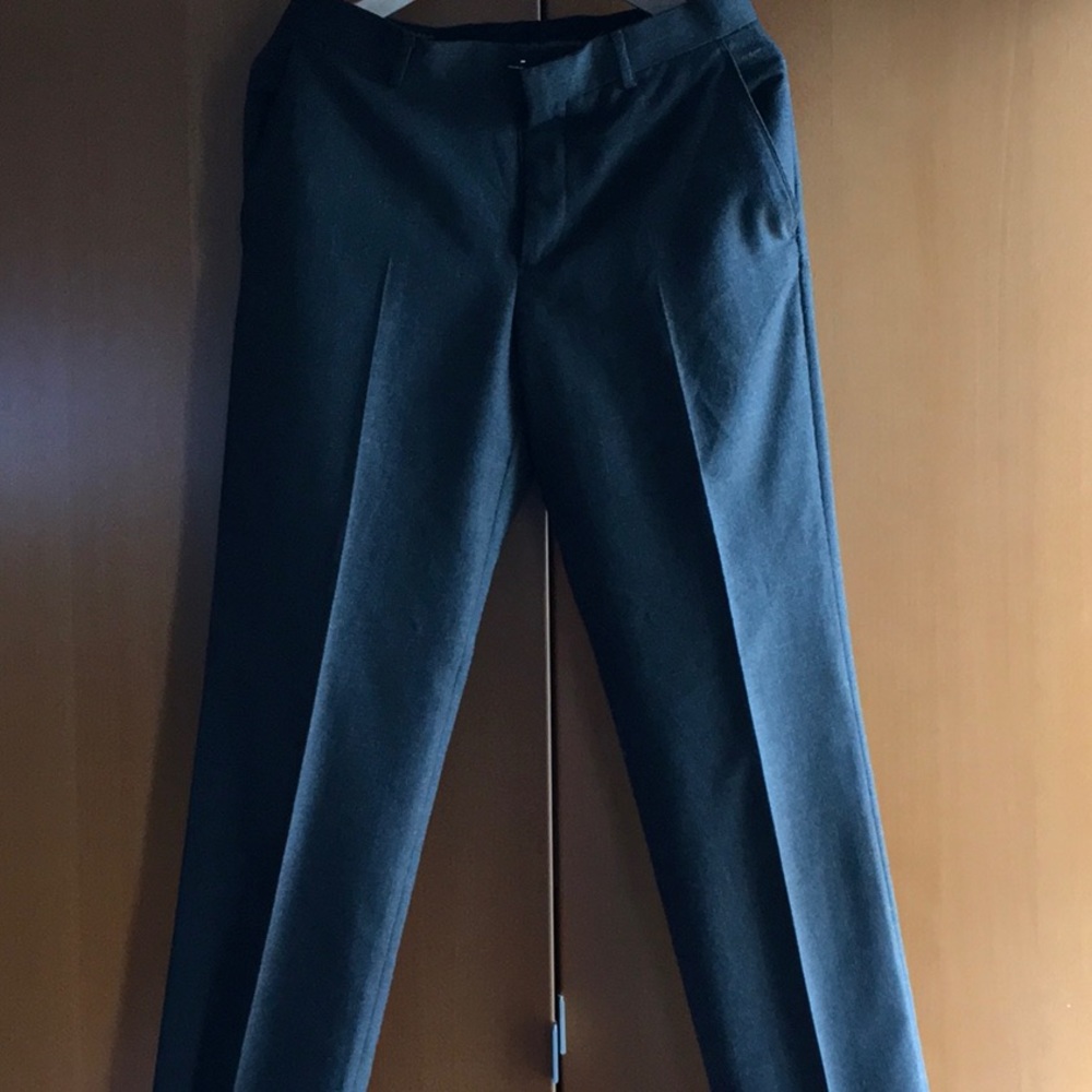 Banana Republic brown slacks Glen plaid pattern